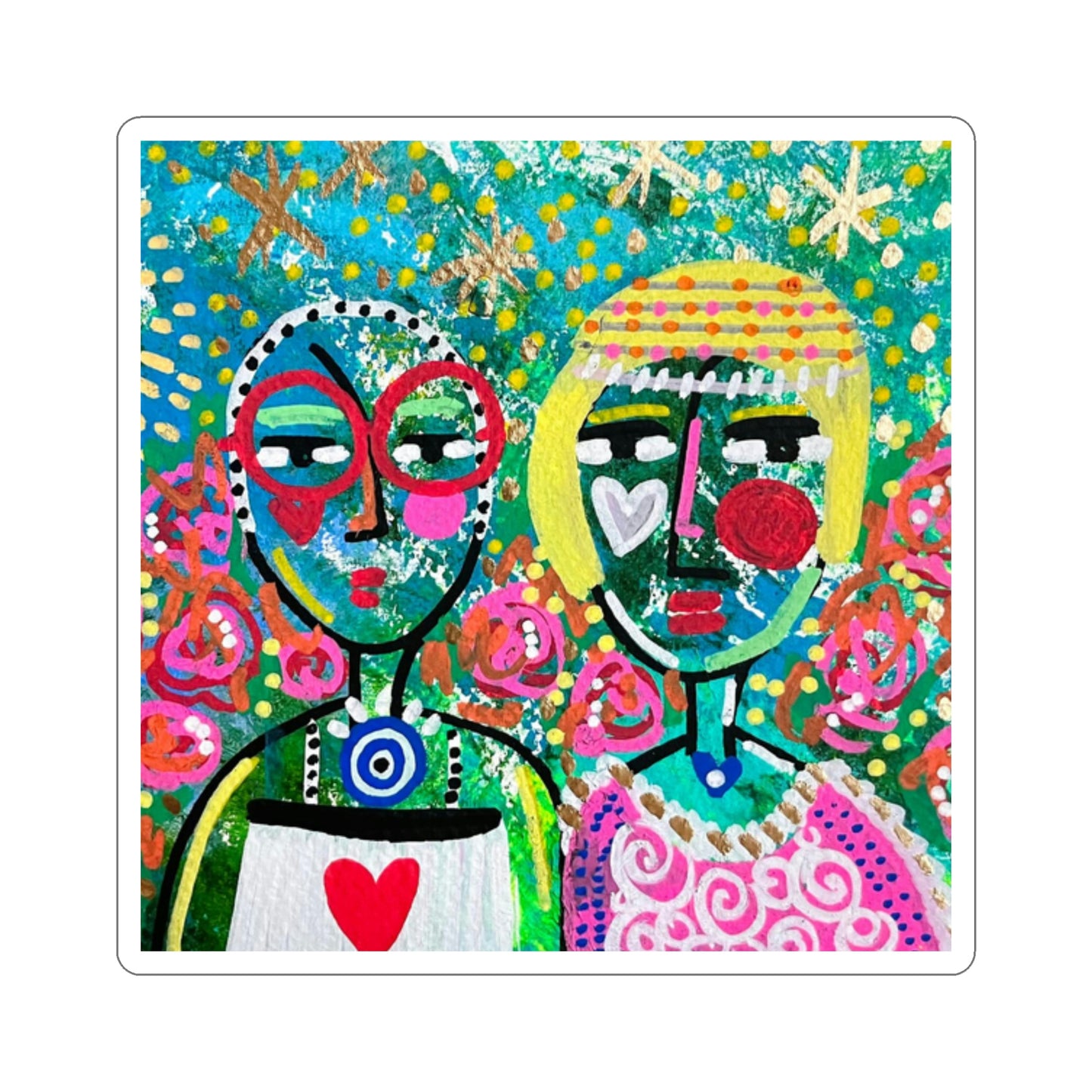 Girl Talk Art Series Stickers