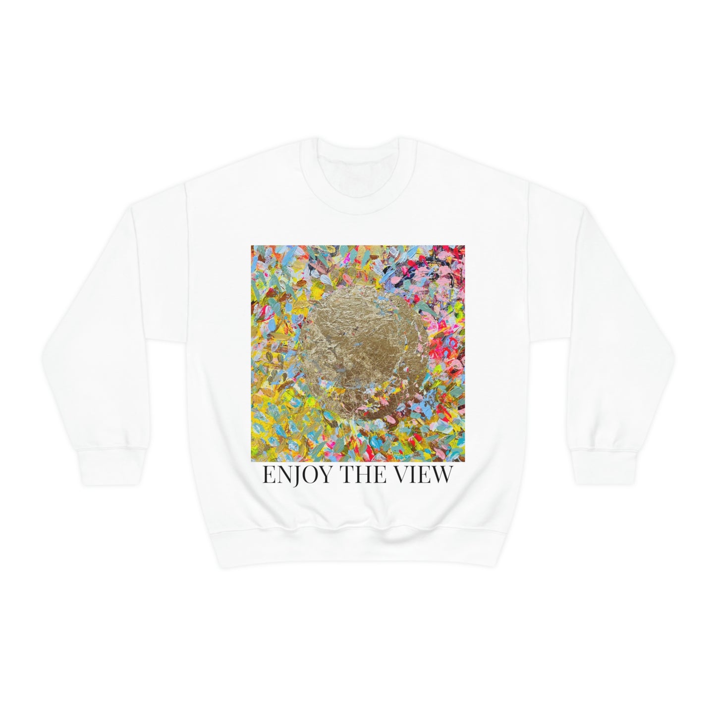 "ENJOY THE VIEW" Original Painting Unisex Heavy Blend Crewneck Sweatshirt