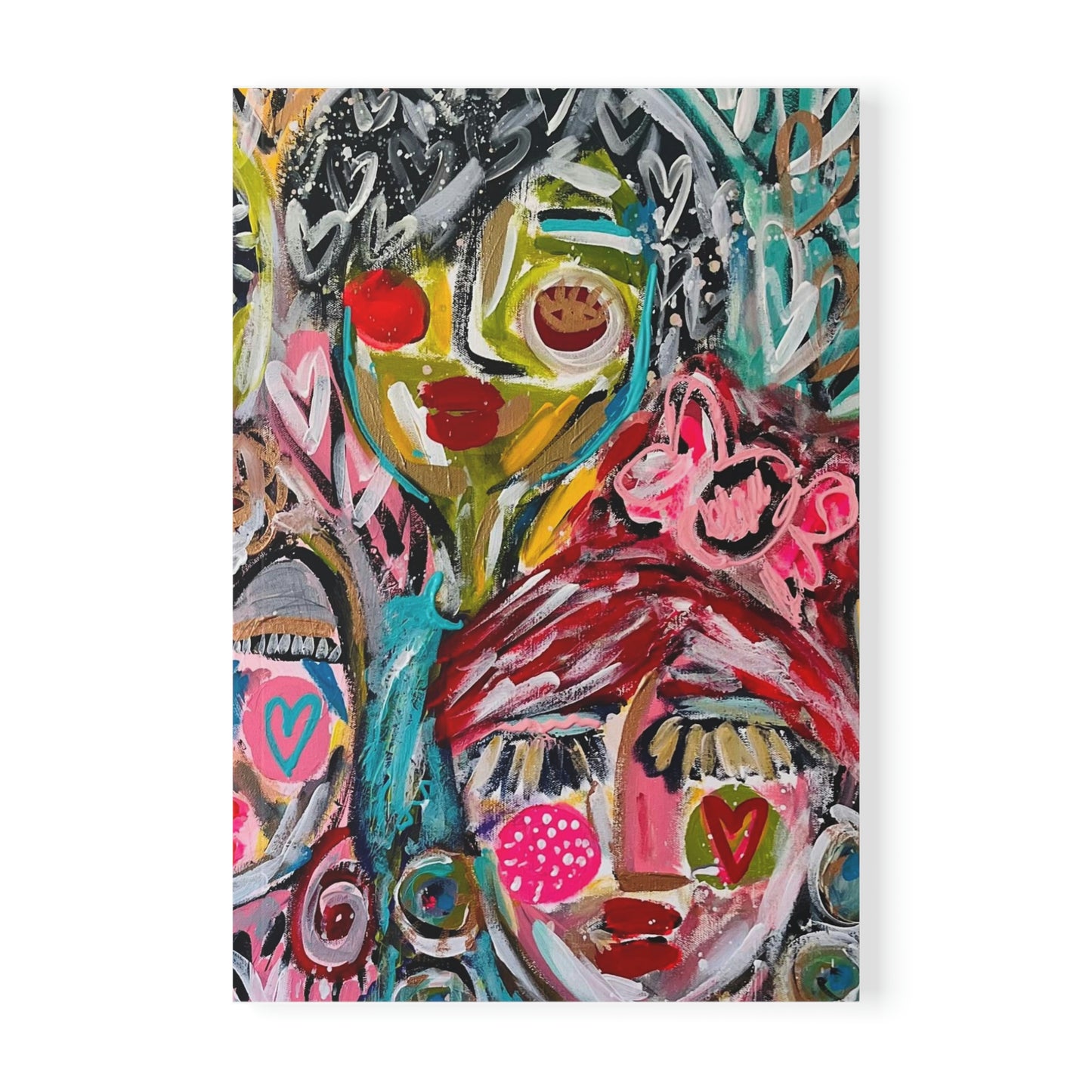 "The Company We Keep" Girl Talk Art Softcover Notebook