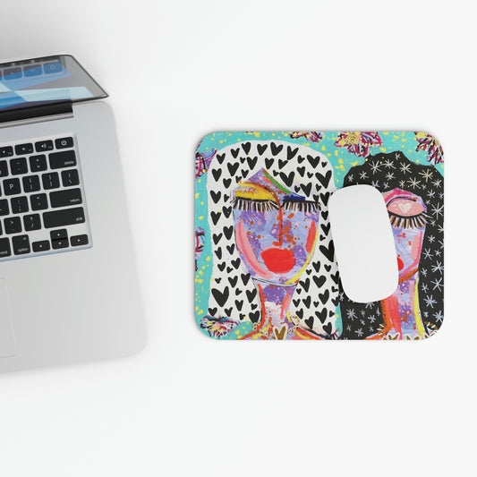 "STARS LIKE US" Girl Talk Art Series Mouse Pad