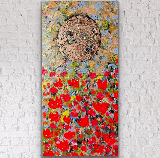 "All We Do Is Shine" Original Painting on Gallery Wrapped Canvas