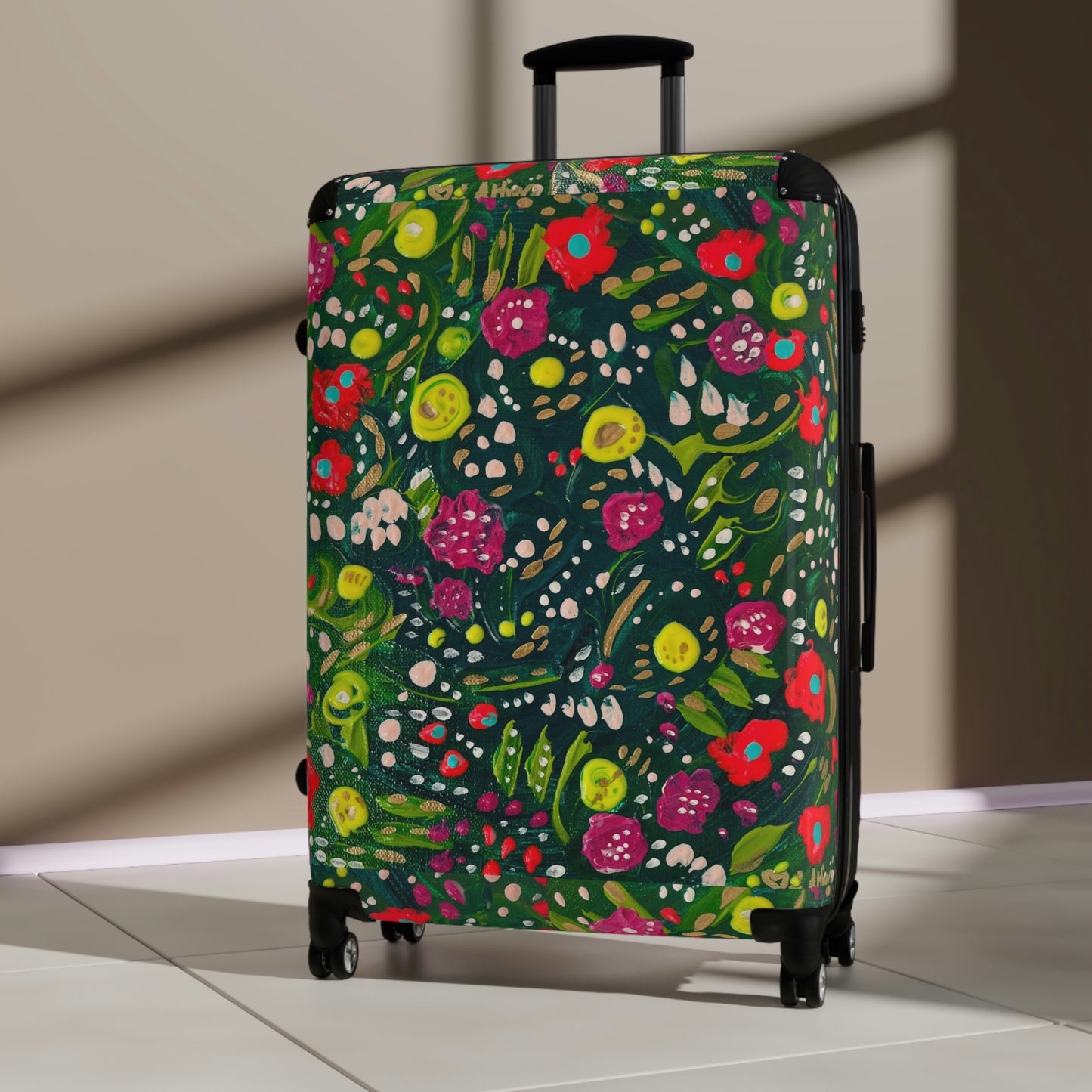 "Window Watching" Original Artwork Suitcases