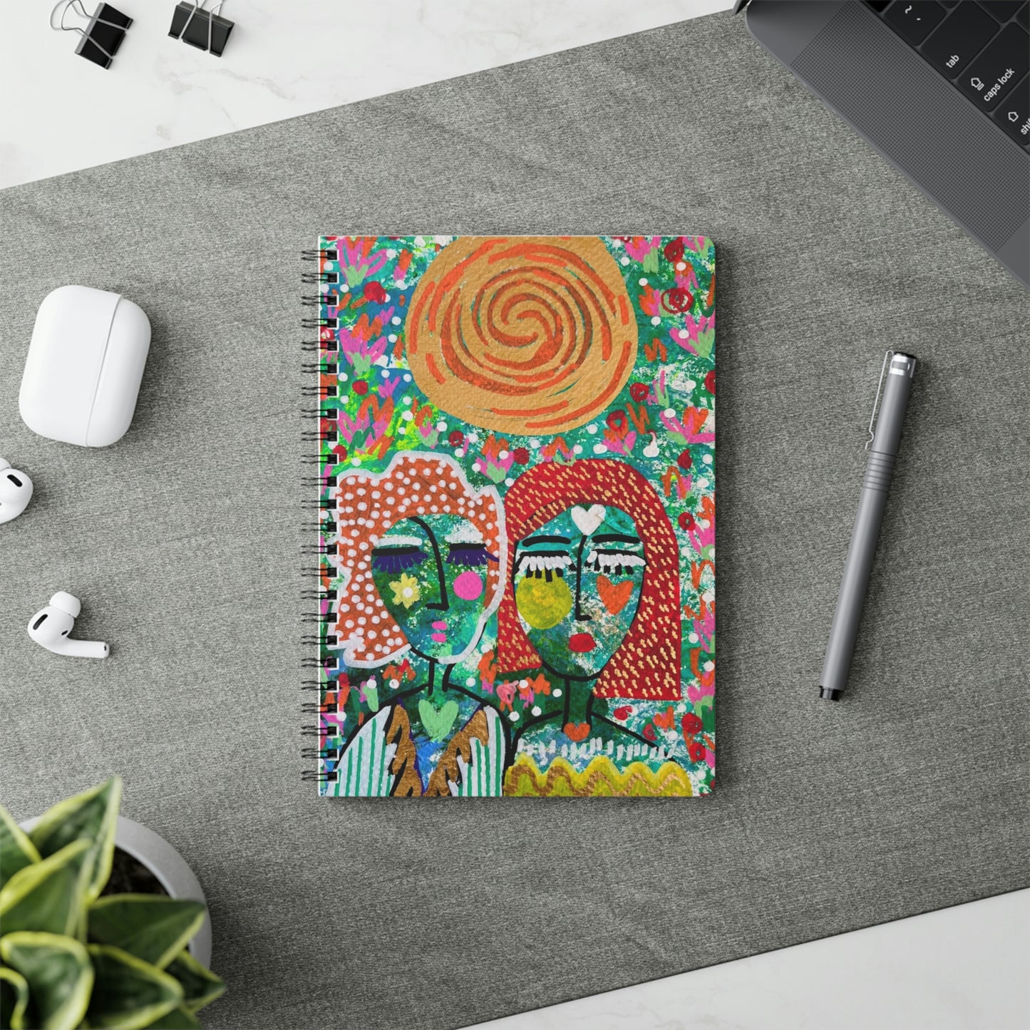 GIRL TALK ART SERIES Wirebound Softcover Notebook