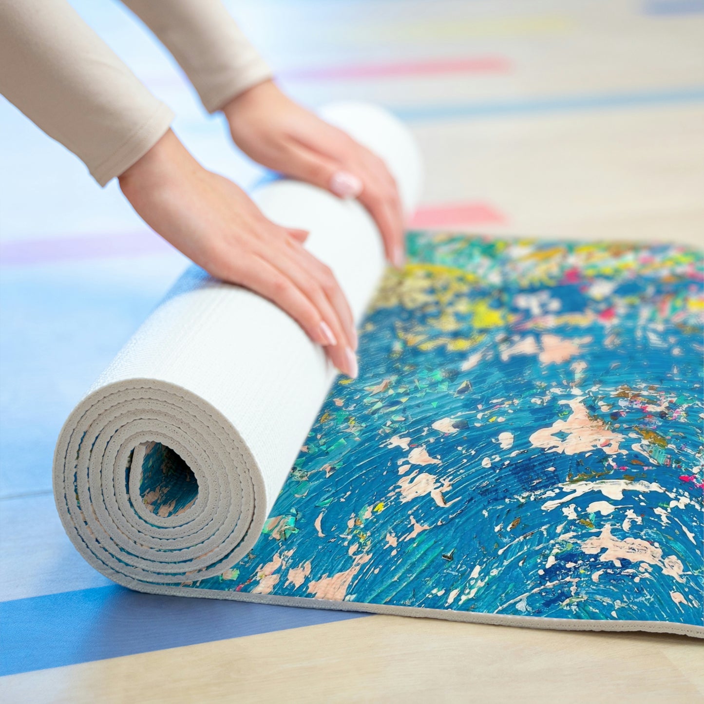 "Sun Pulse" Foam Yoga Mat