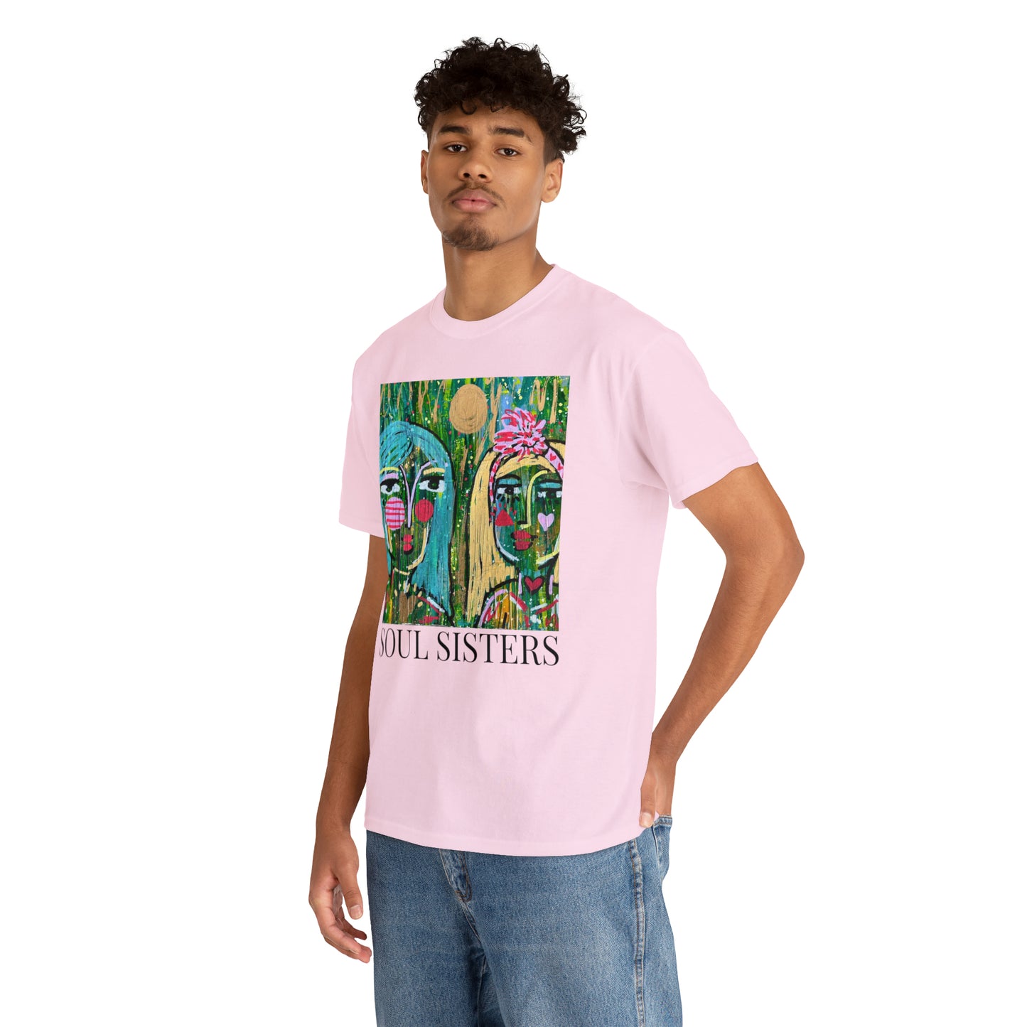 "Soul Sisters" Girl Talk Art Series Unisex Heavy Cotton Tee