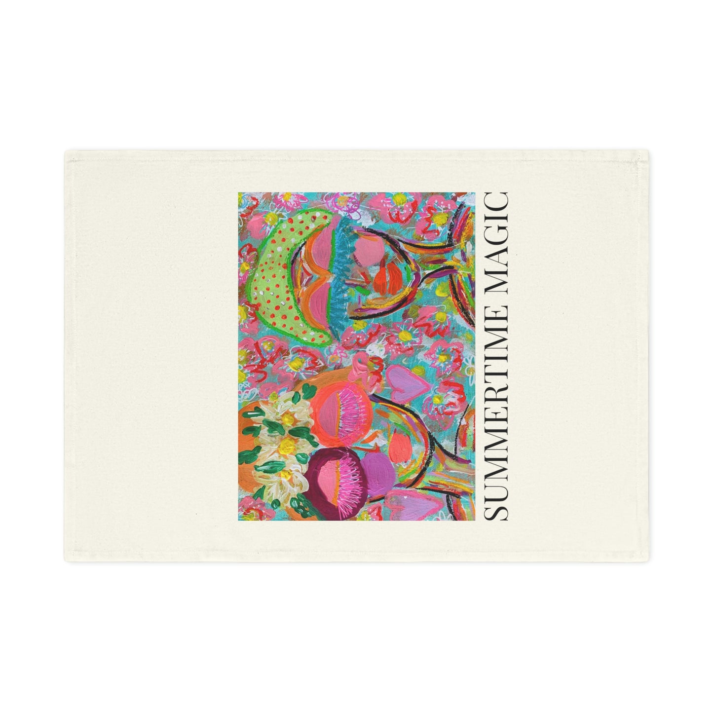 Summertime Magic Original Artwork Cotton Tea Towel