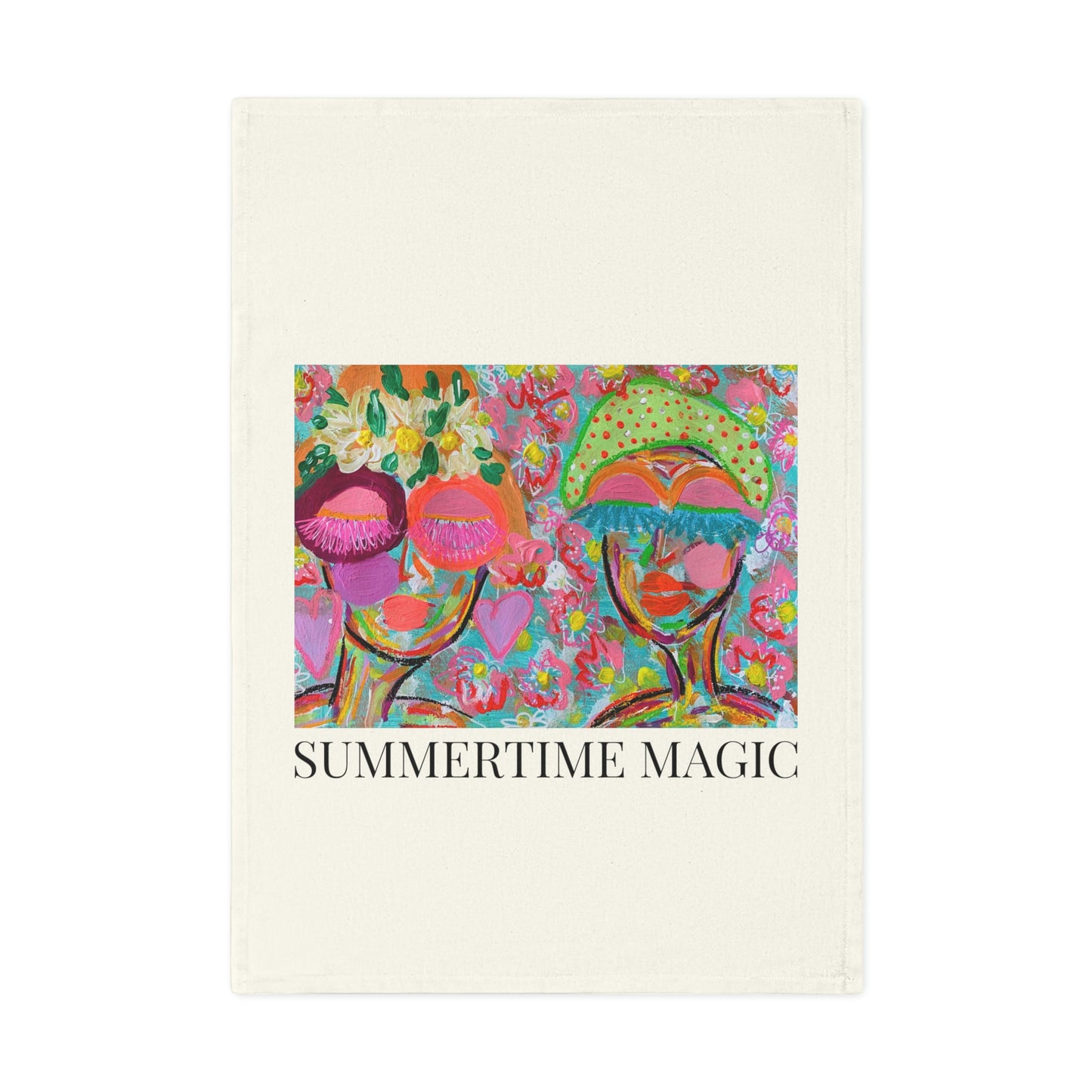 Summertime Magic Original Artwork Cotton Tea Towel