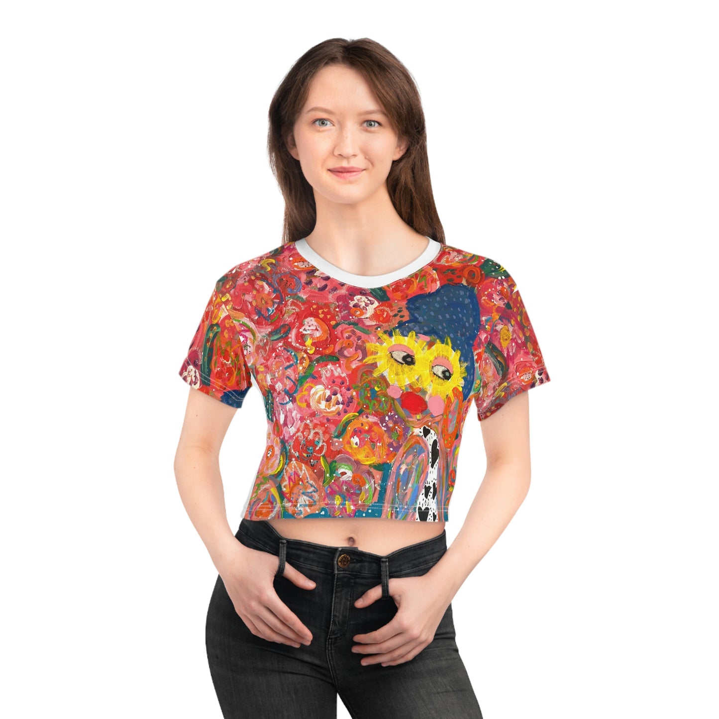 "Miss Pearl" Girl Talk Crop TopTee