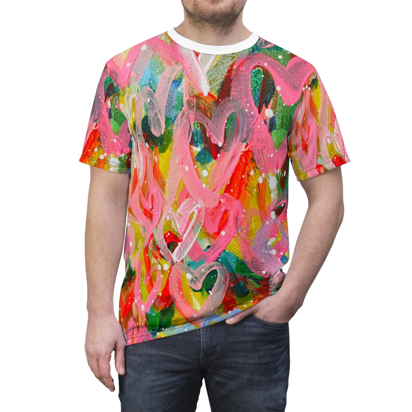 "Let's Get Loud" Original Artwork Unisex Cut & Sew Tee