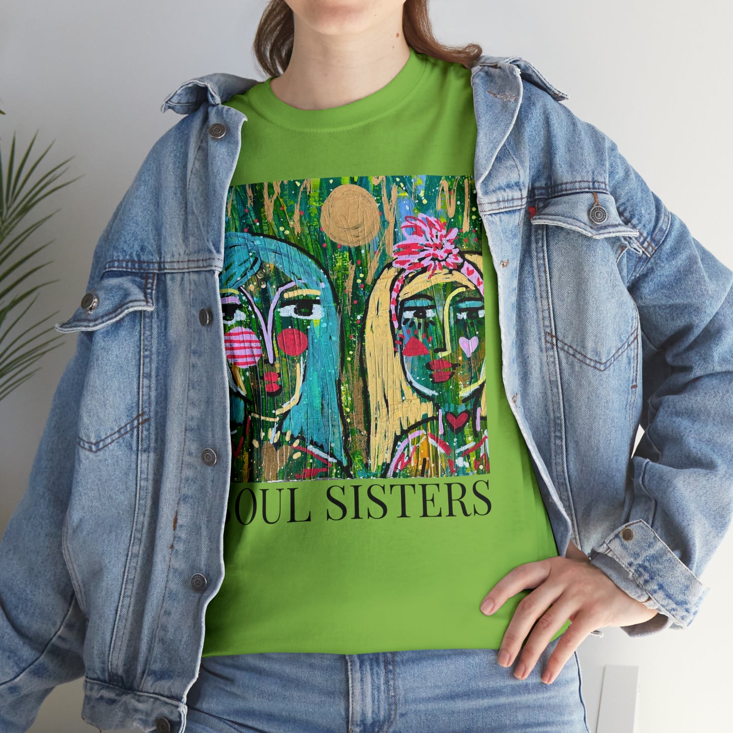 "Soul Sisters" Girl Talk Art Series Unisex Heavy Cotton Tee