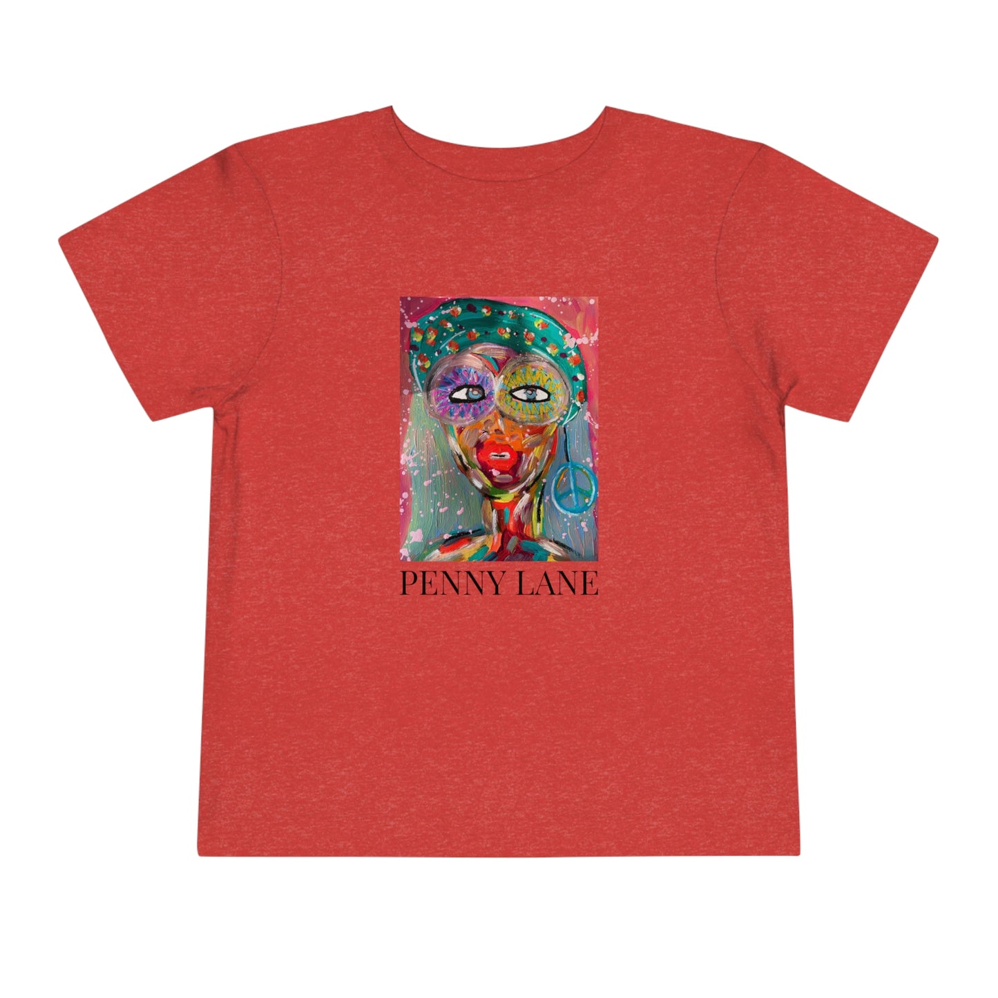 "Penny Lane" Girl Talk Art Toddler Short Sleeve Tee