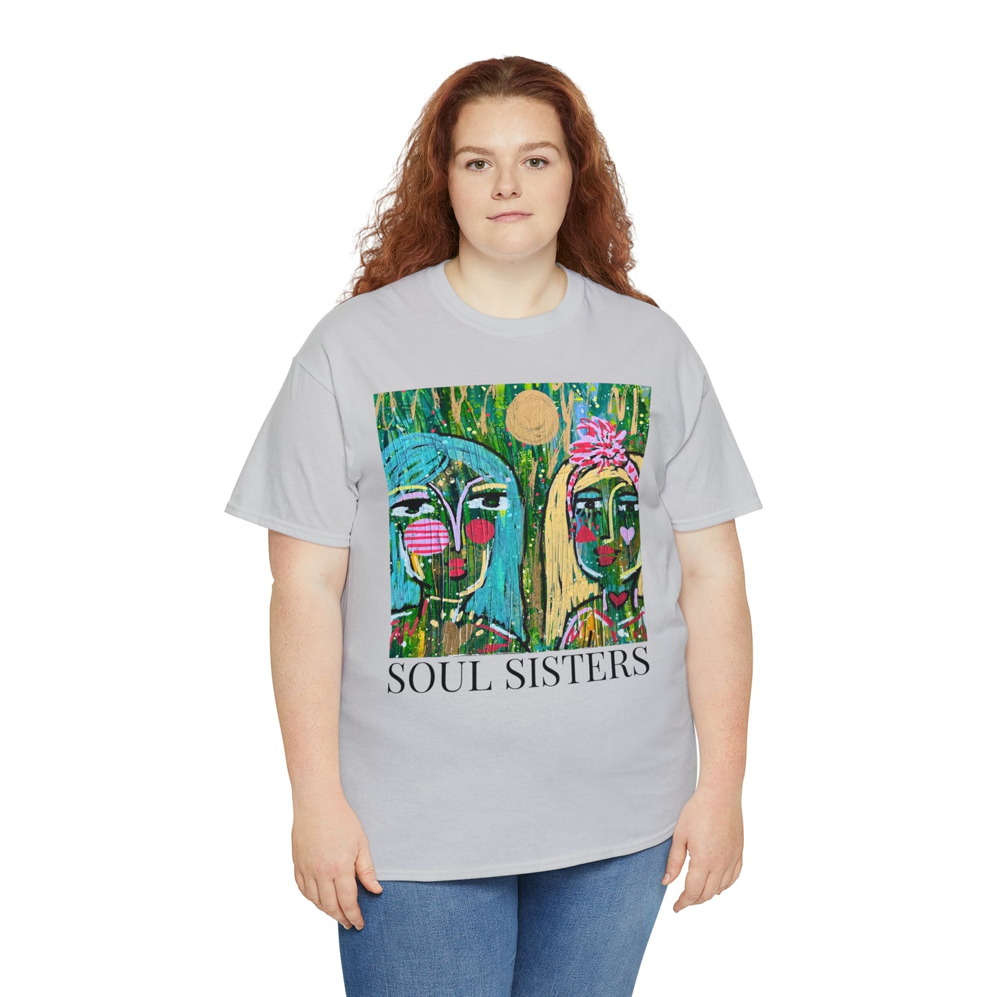 "Soul Sisters" Girl Talk Art Series Unisex Heavy Cotton Tee