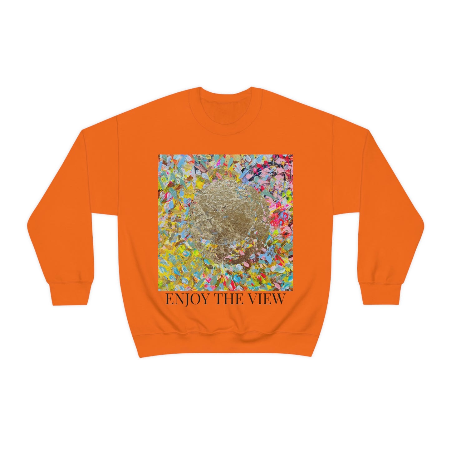 "ENJOY THE VIEW" Original Painting Unisex Heavy Blend Crewneck Sweatshirt