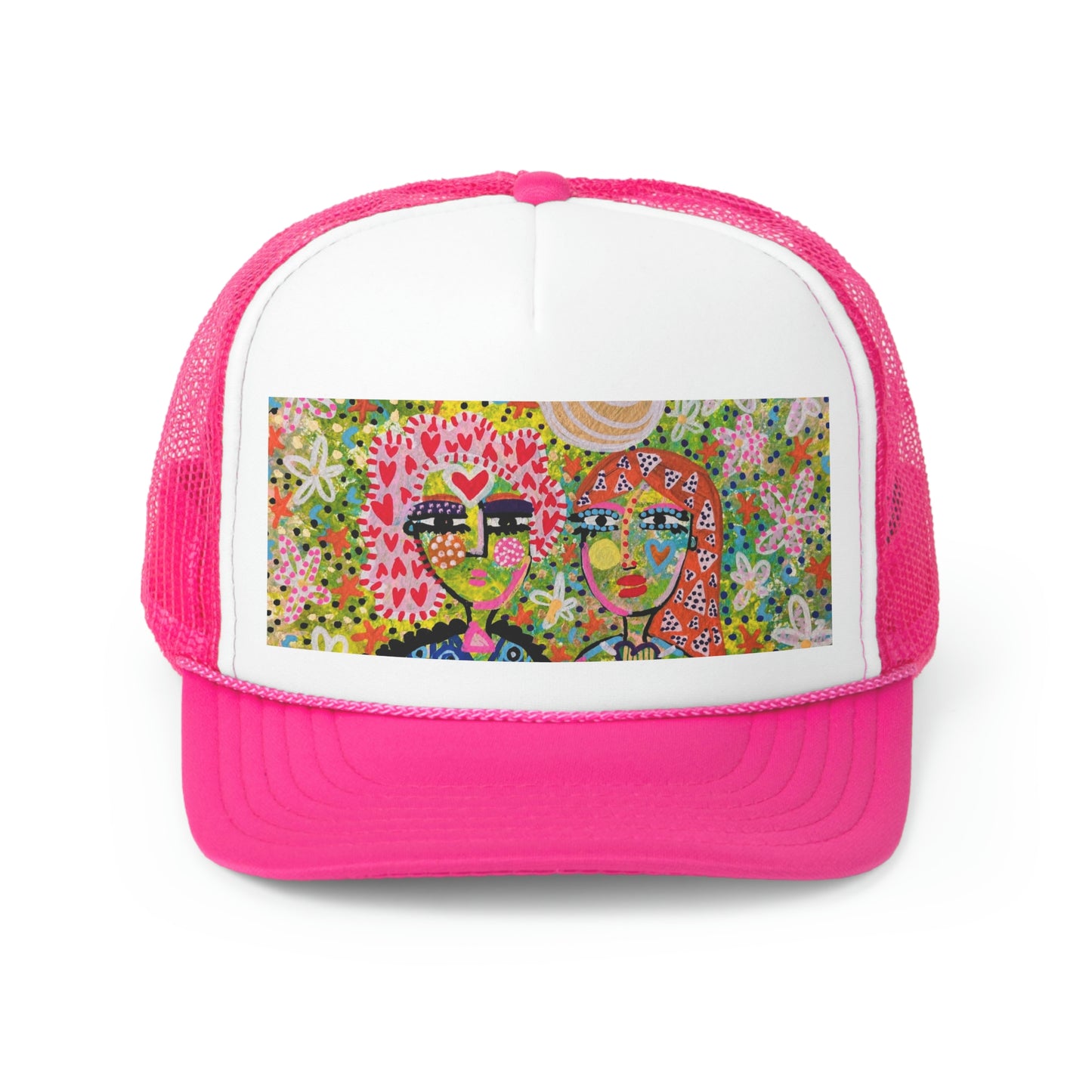 Girl Talk Art Trucker Cap