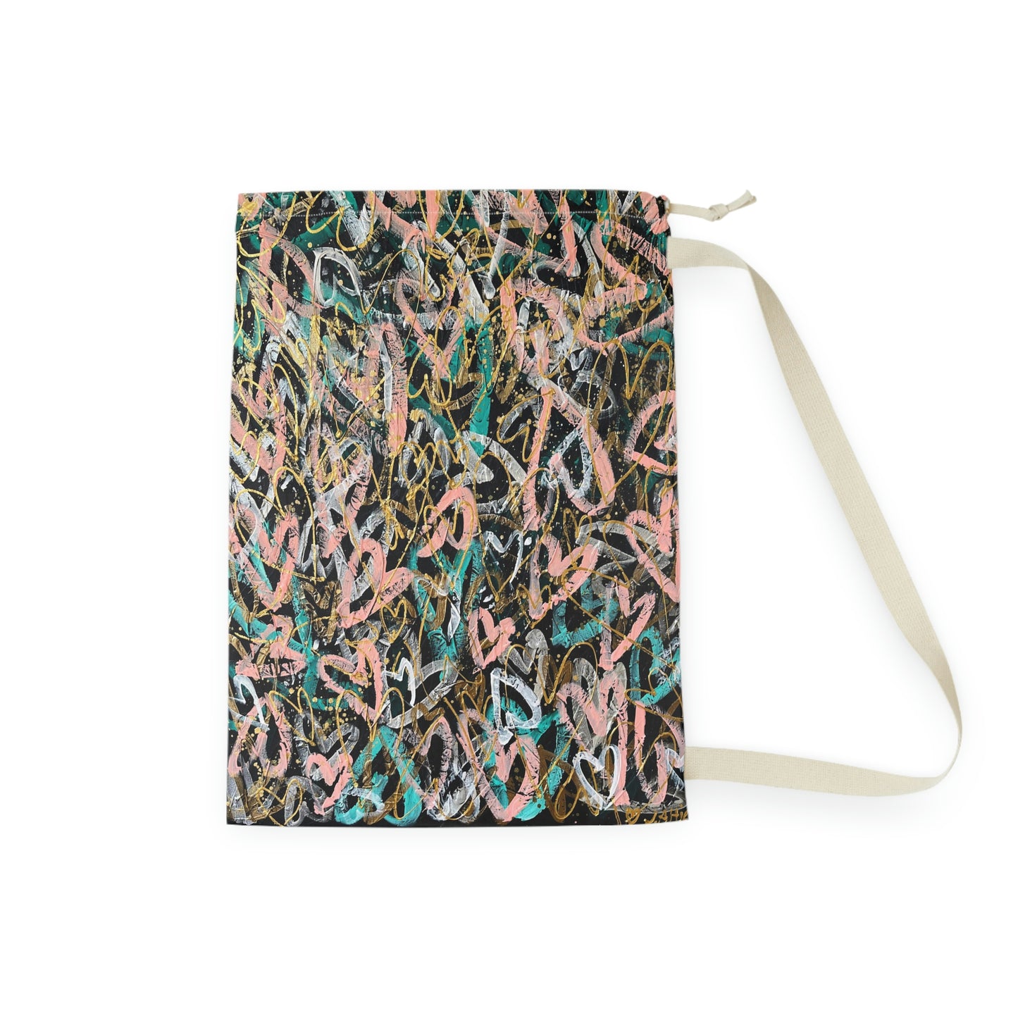 "Only Love is Real" Grateful Heart Art Laundry Bag