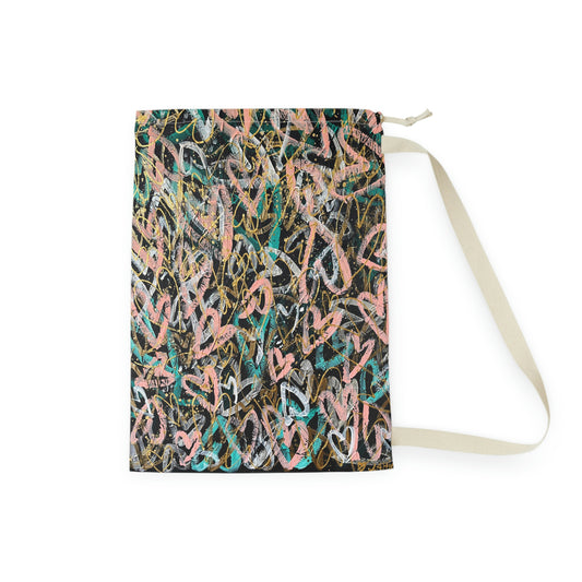 "Only Love is Real" Grateful Heart Art Laundry Bag