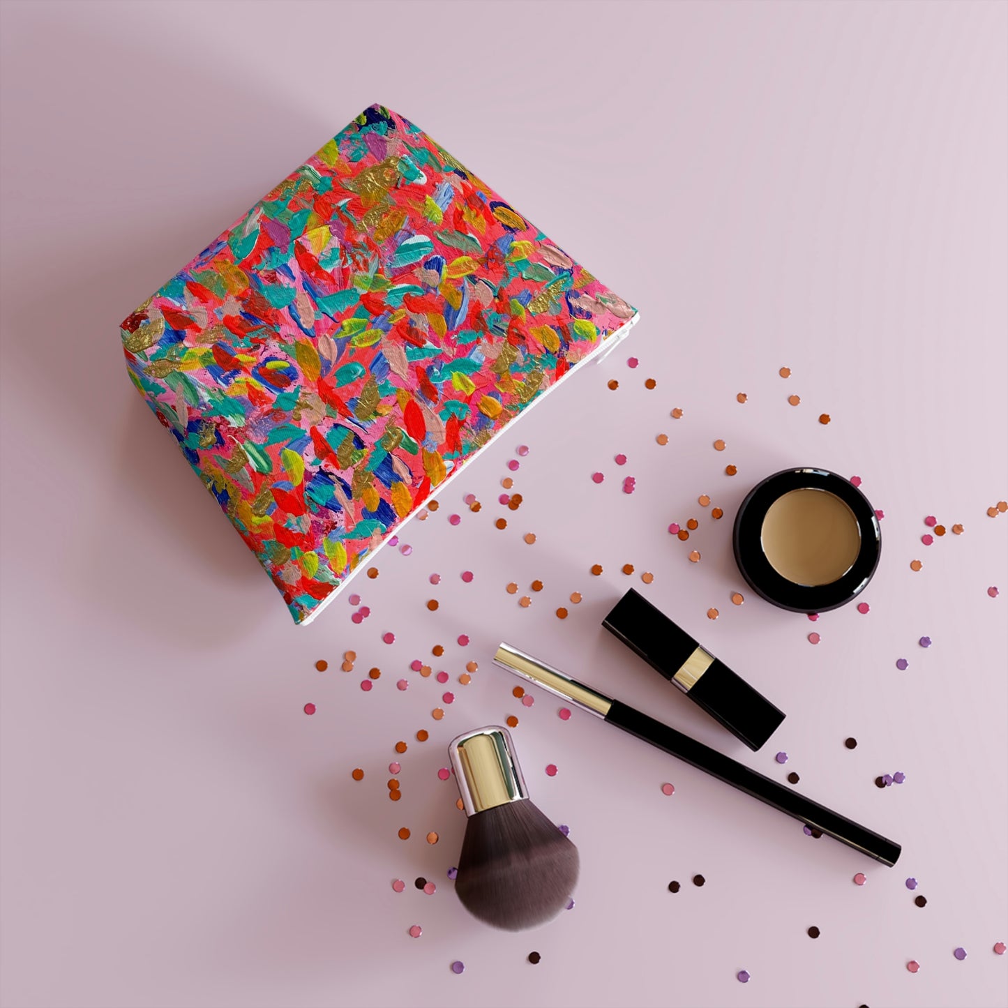 "It's All Jazz" Original Art Work Cotton Cosmetic Bag