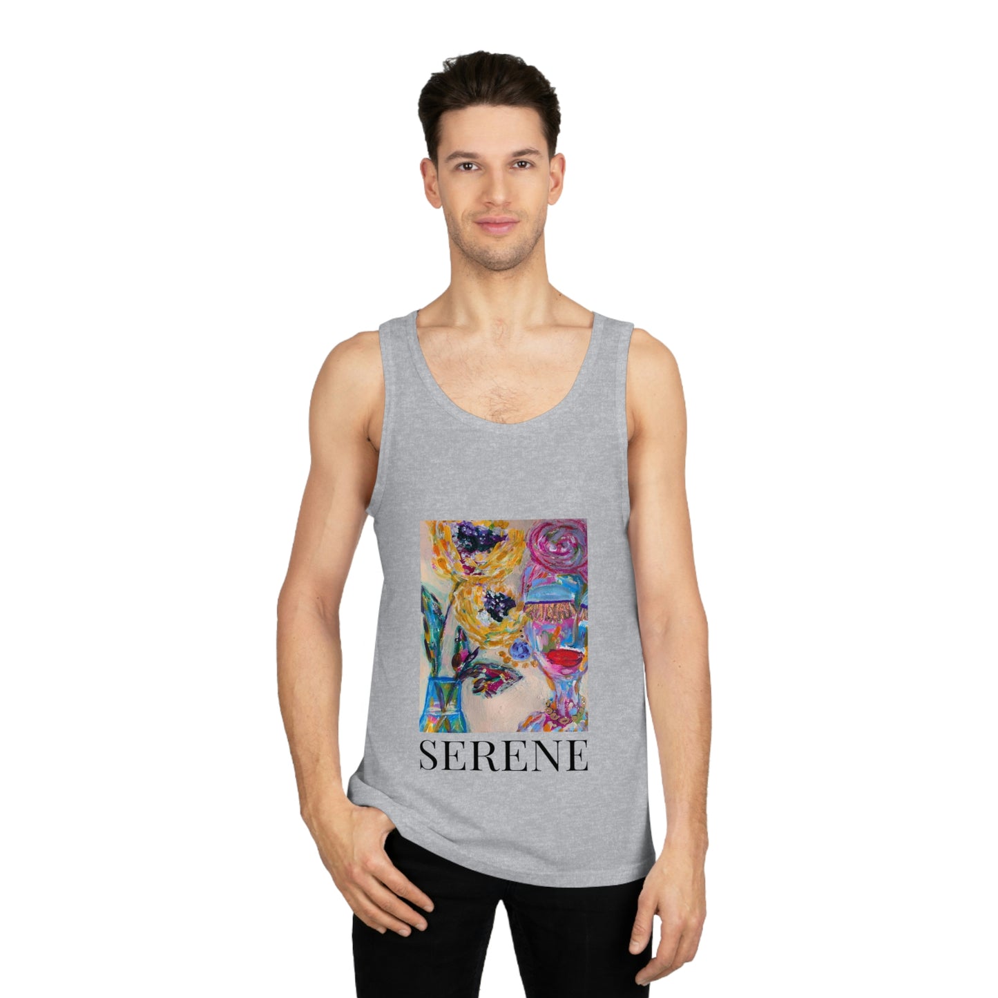 "Serene" GIRL TALK ART Unisex Softstyle Tank Top