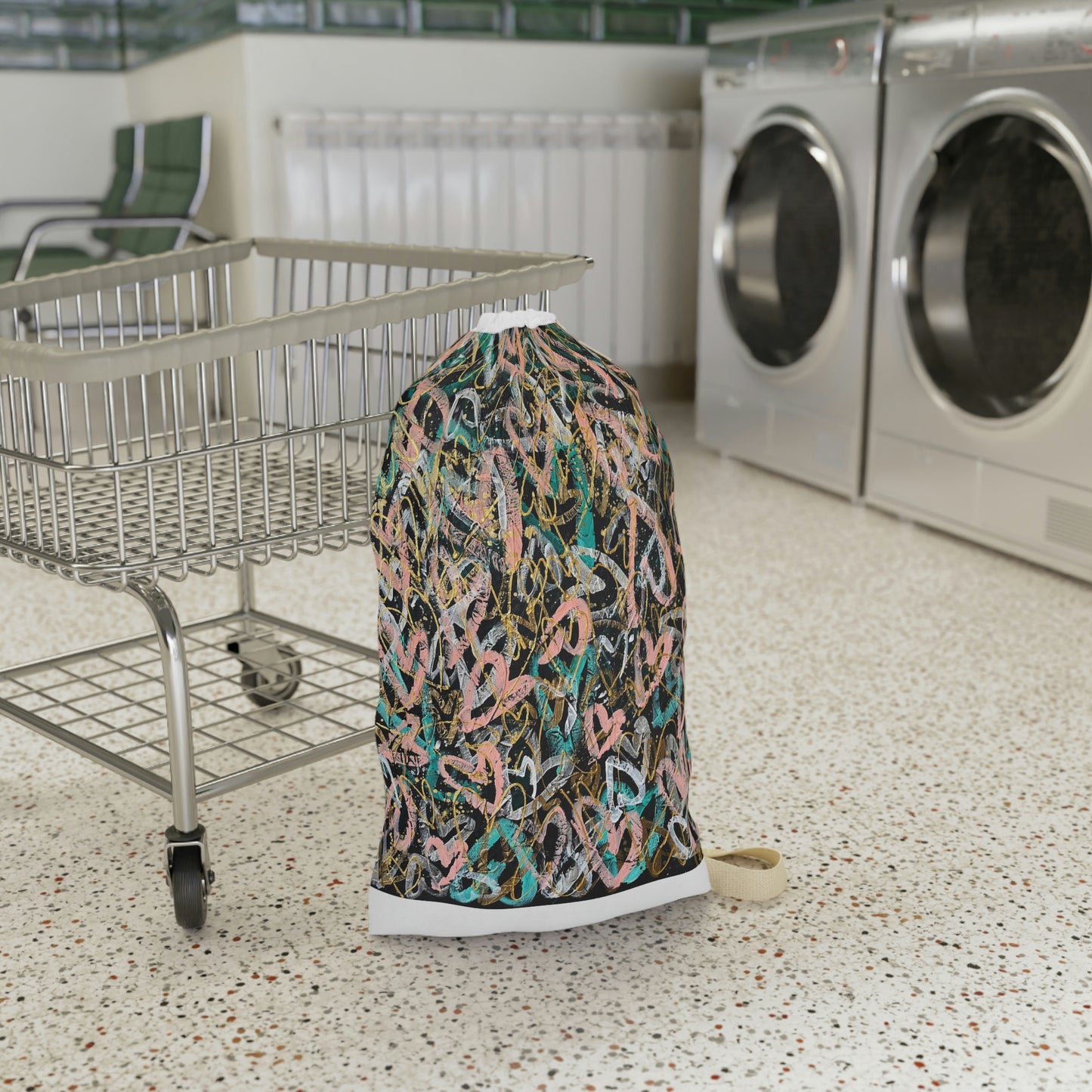 "Only Love is Real" Grateful Heart Art Laundry Bag