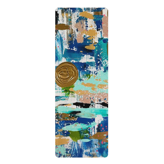 "FREE TO RISE" ORIGINAL ARTWORK Rubber Yoga Mat