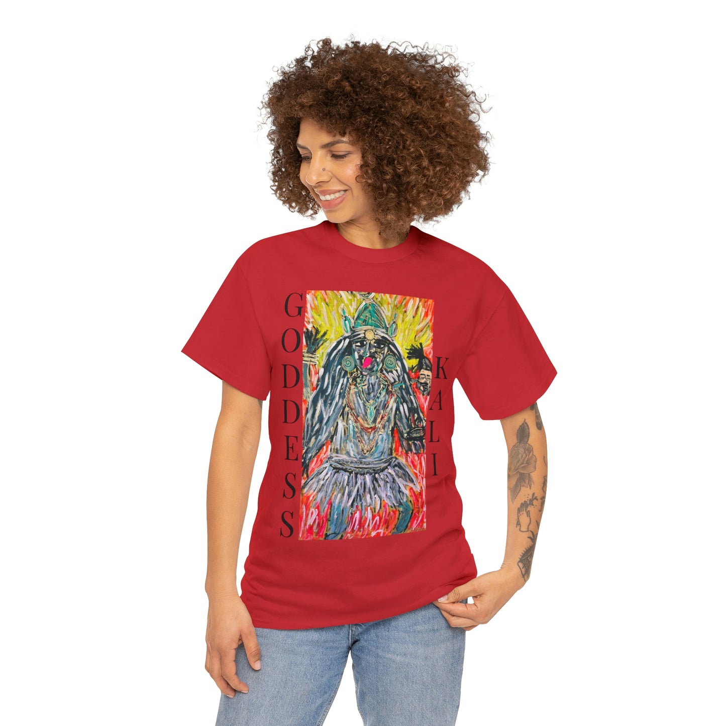 Hindu GODDESS Kali Unisex Heavy Cotton Tee