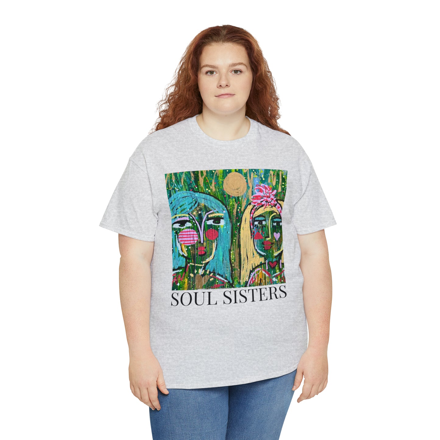 "Soul Sisters" Girl Talk Art Series Unisex Heavy Cotton Tee