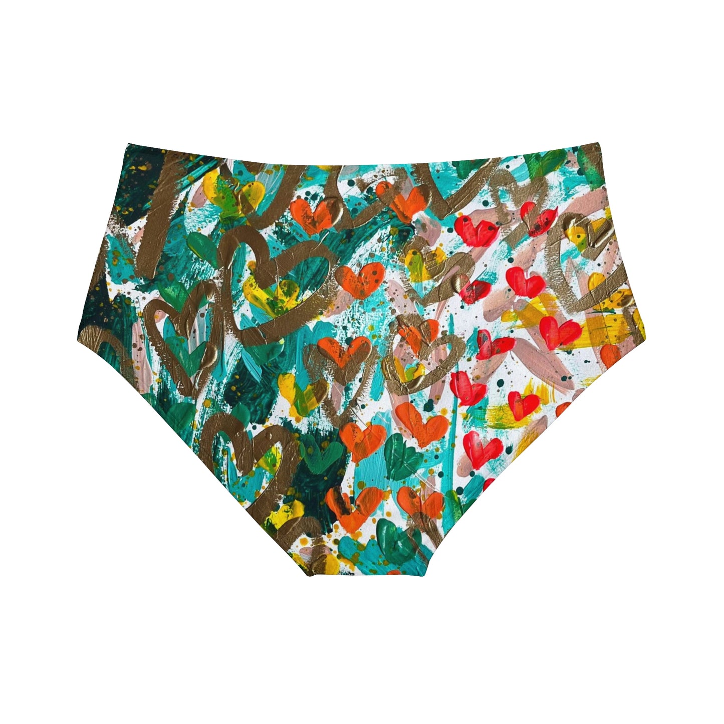 GRATEFUL HEART ART High-Waist Hipster Bikini Bottom
