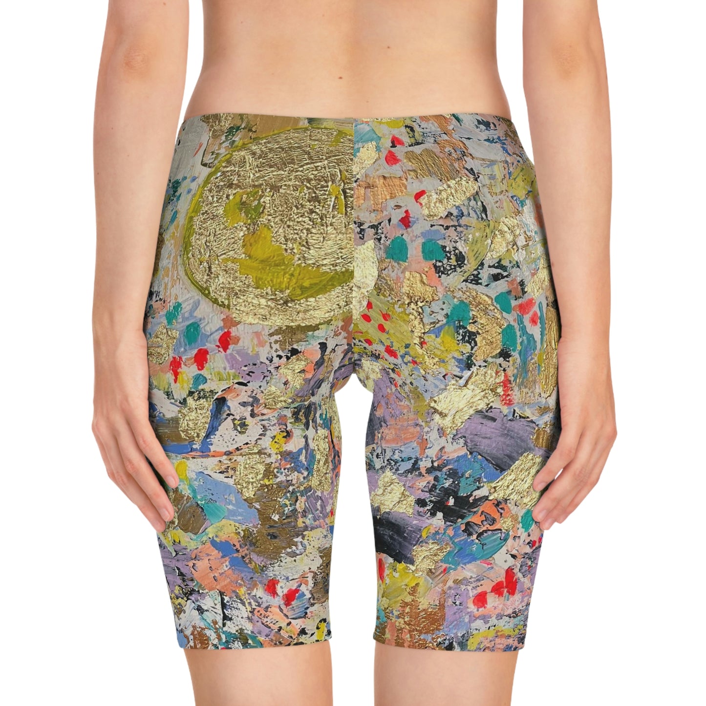 "The Light in Me IS the Light in You" Women's Bike/Yoga Shorts