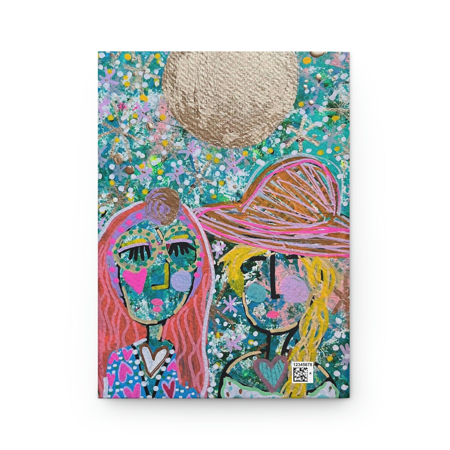 "Smooning With You" Girl Talk Art Hardcover Journal Matte