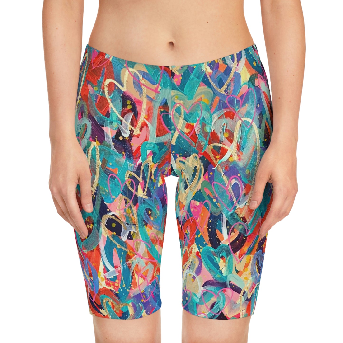 Grateful Heart Art Women's Yoga Shorts