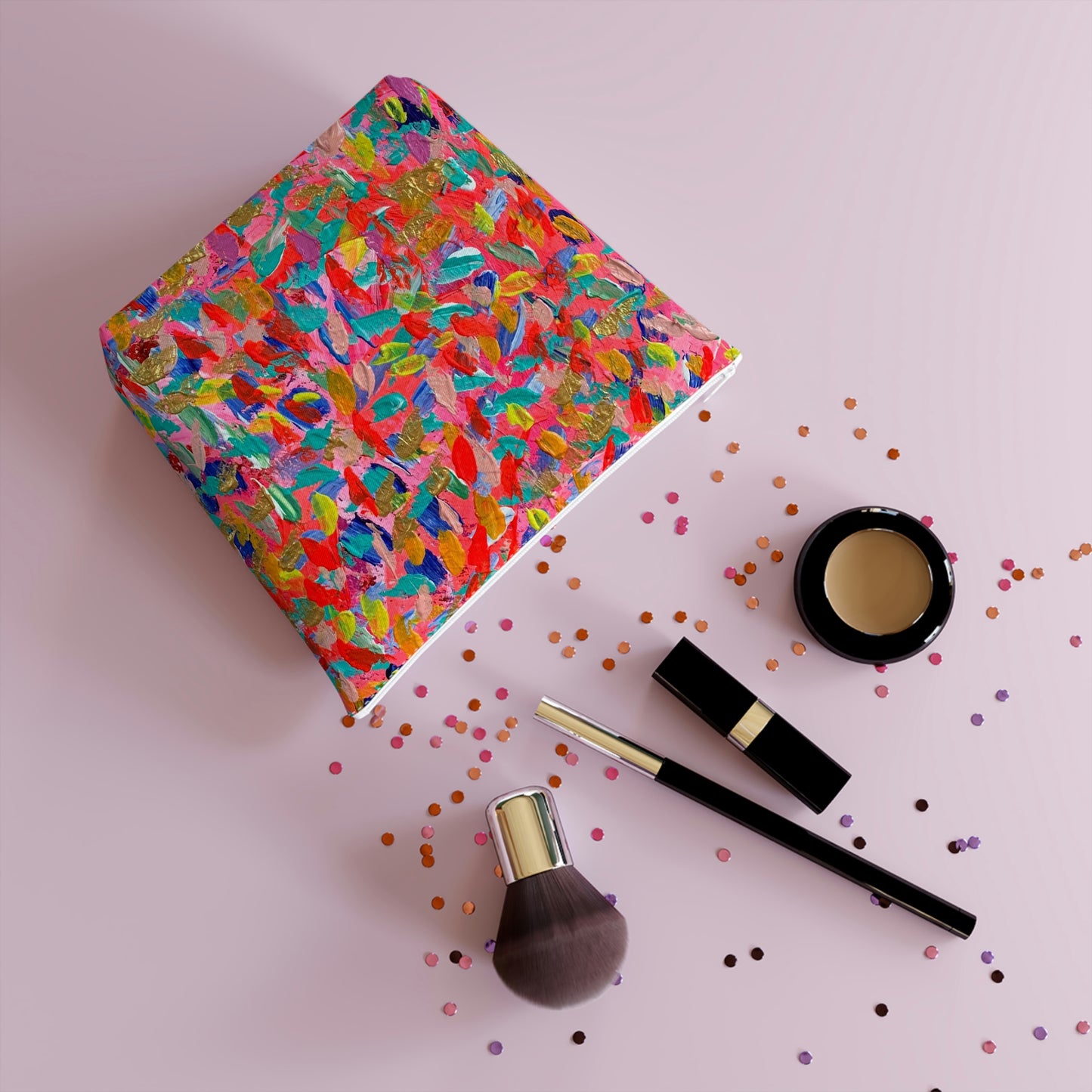 "It's All Jazz" Original Art Work Cotton Cosmetic Bag