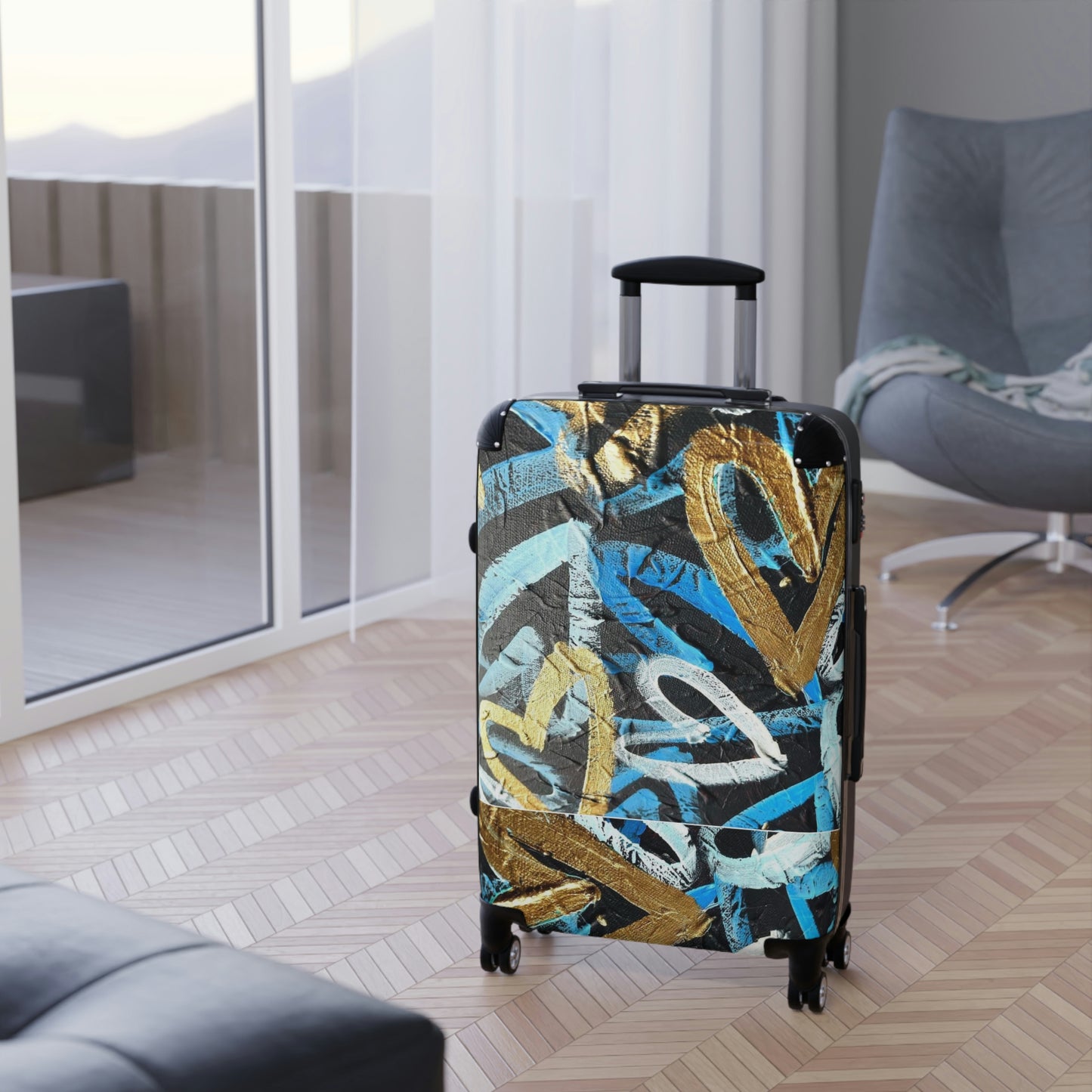 "LOVEHAPPY" Suitcases