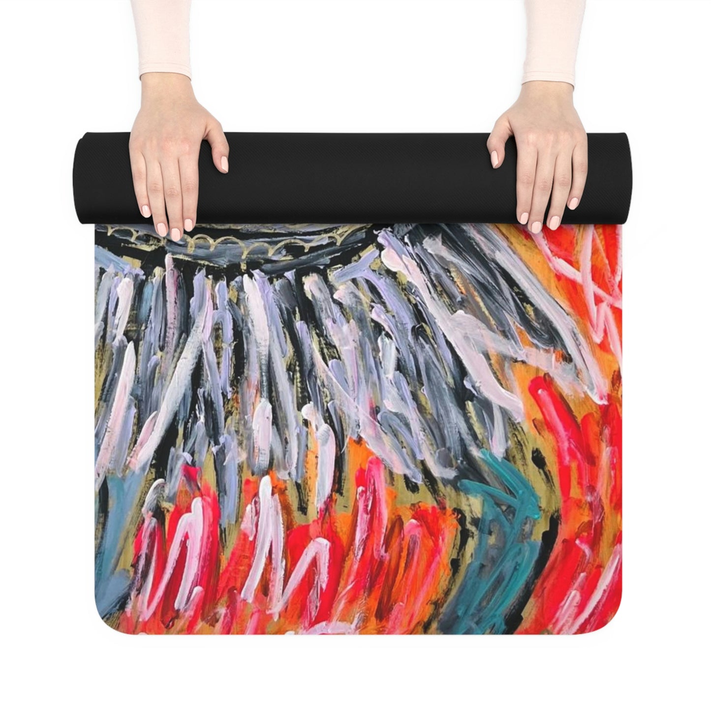 Hindu Goddess Kali Original Artwork Rubber Yoga Mat