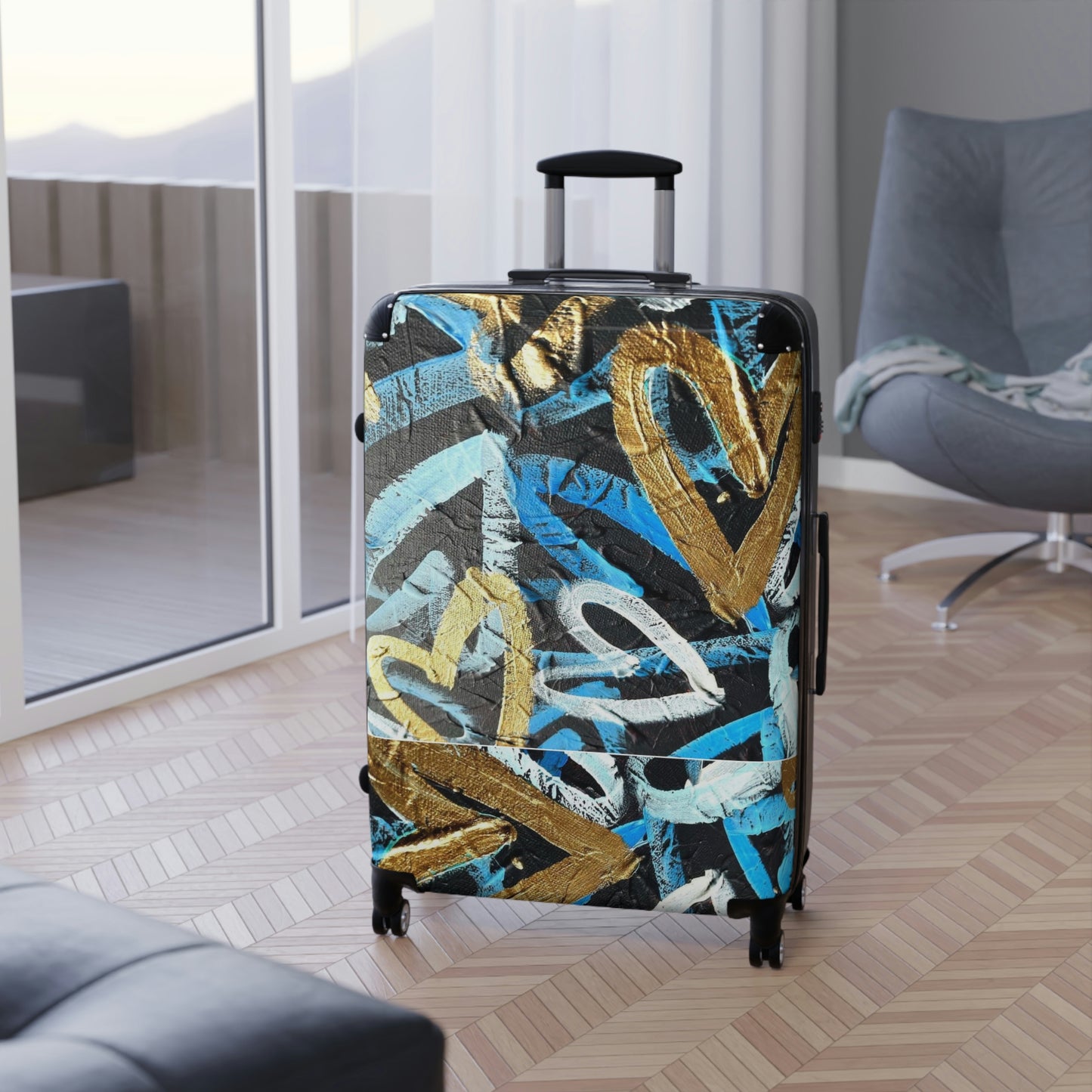 "LOVEHAPPY" Suitcases
