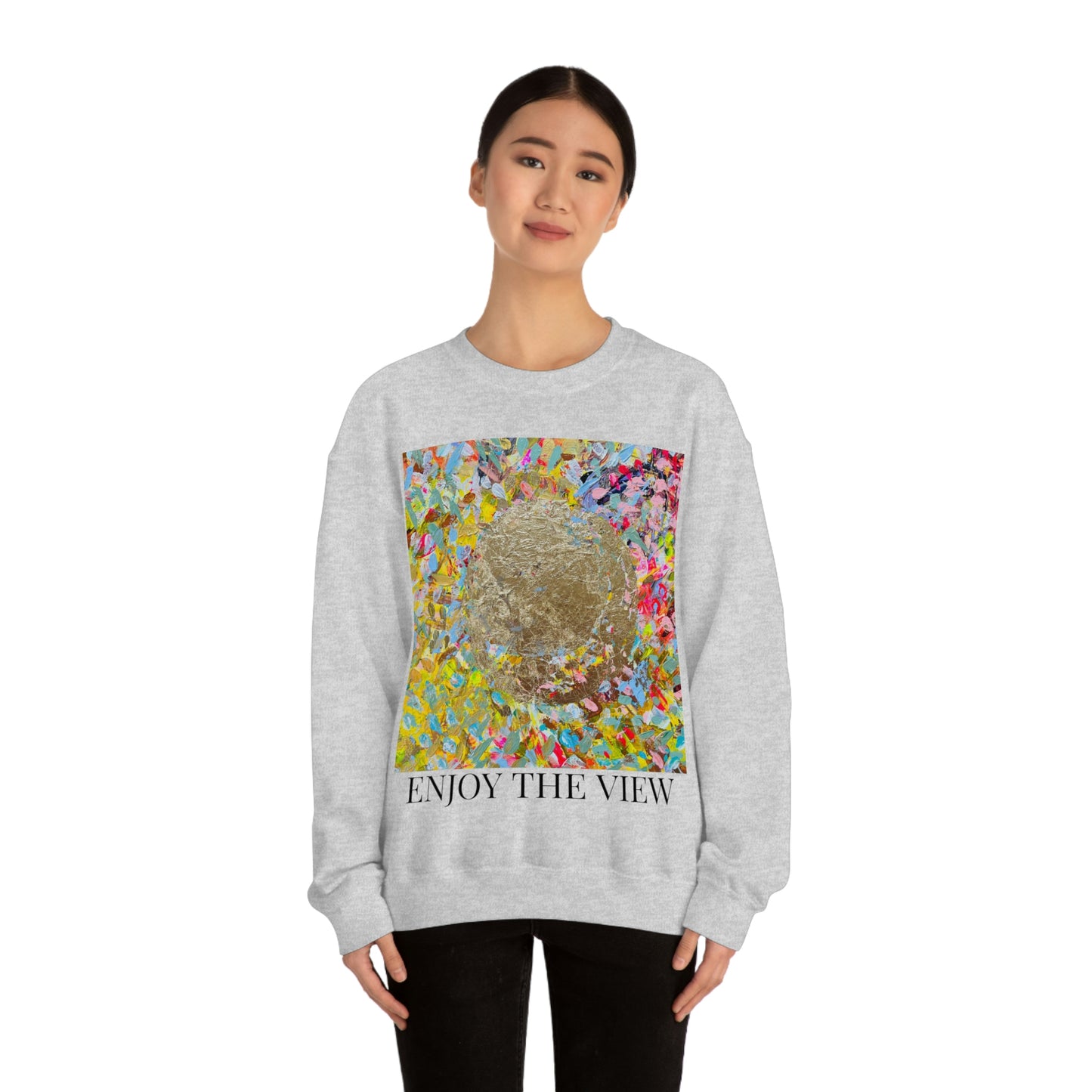 "ENJOY THE VIEW" Original Painting Unisex Heavy Blend Crewneck Sweatshirt