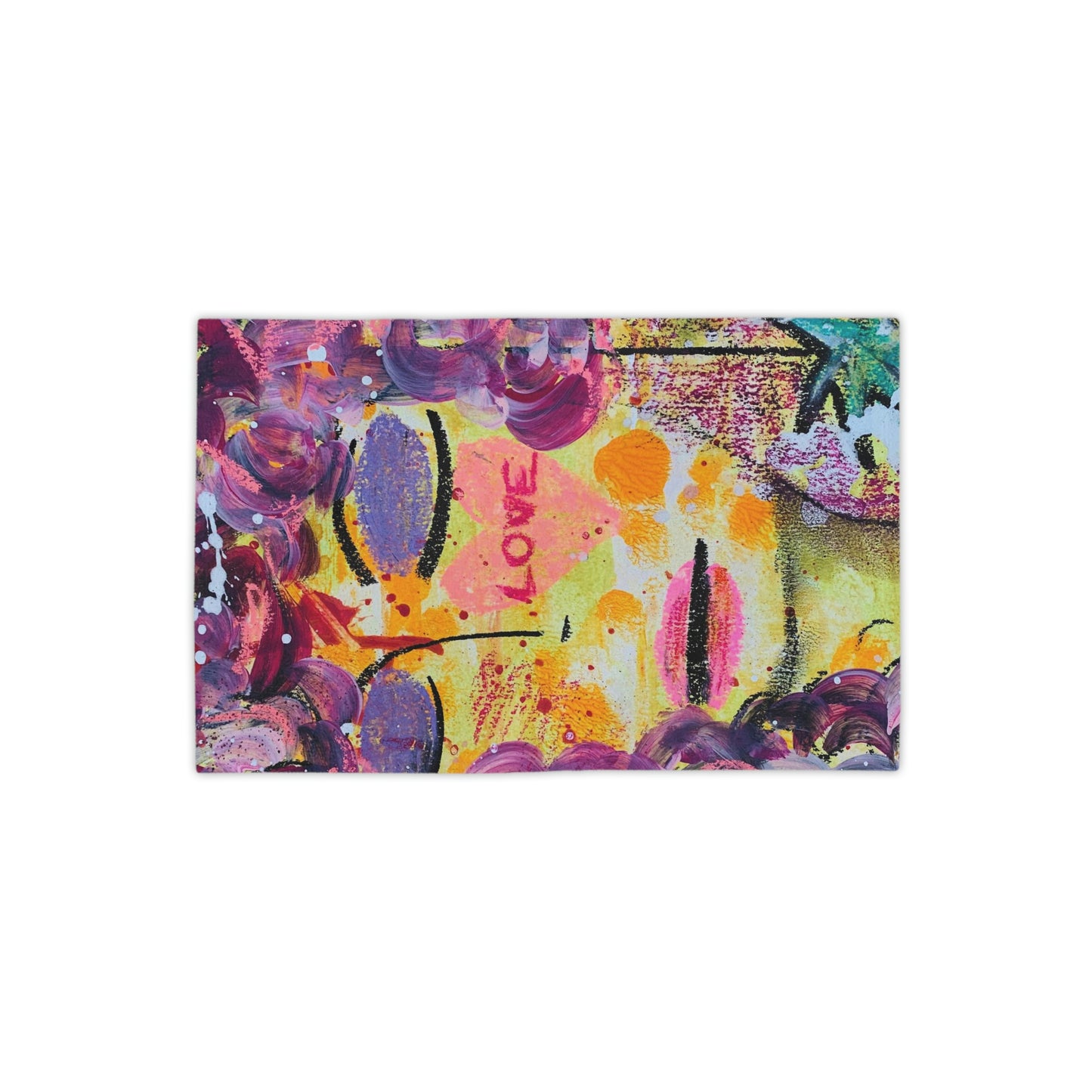 Love + Daydreaming Girl Talk Art Beach Towel