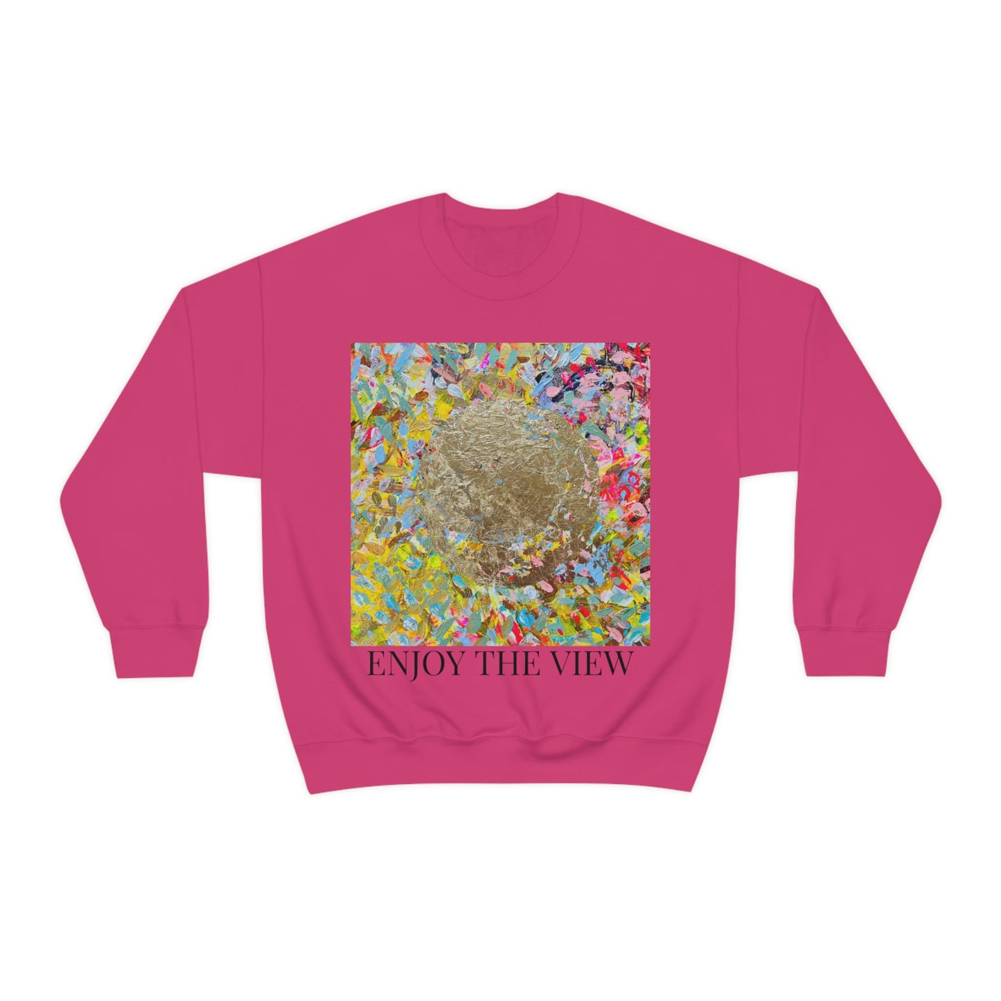 "ENJOY THE VIEW" Original Painting Unisex Heavy Blend Crewneck Sweatshirt