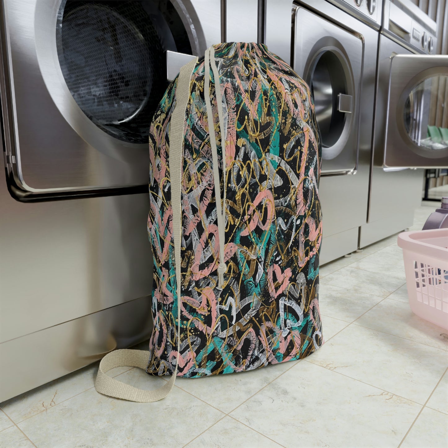 "Only Love is Real" Grateful Heart Art Laundry Bag