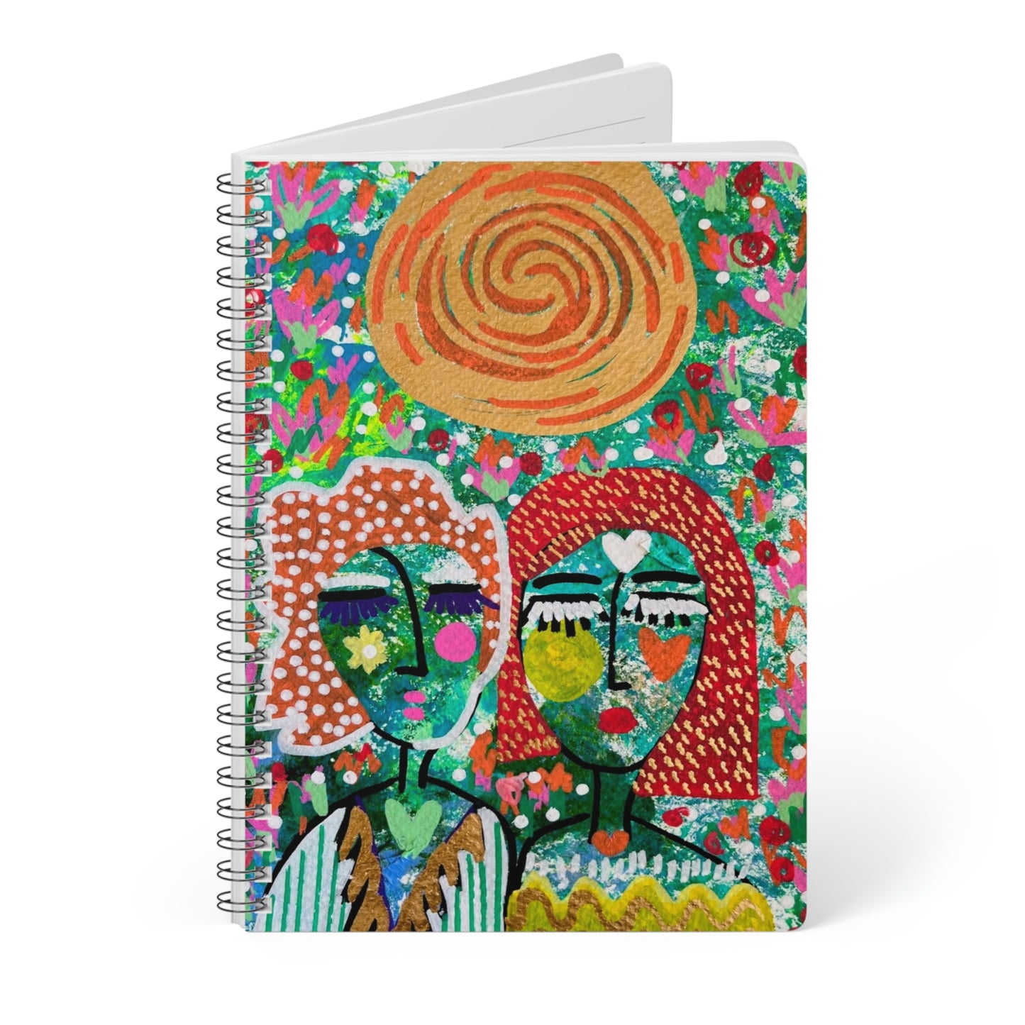 GIRL TALK ART SERIES Wirebound Softcover Notebook