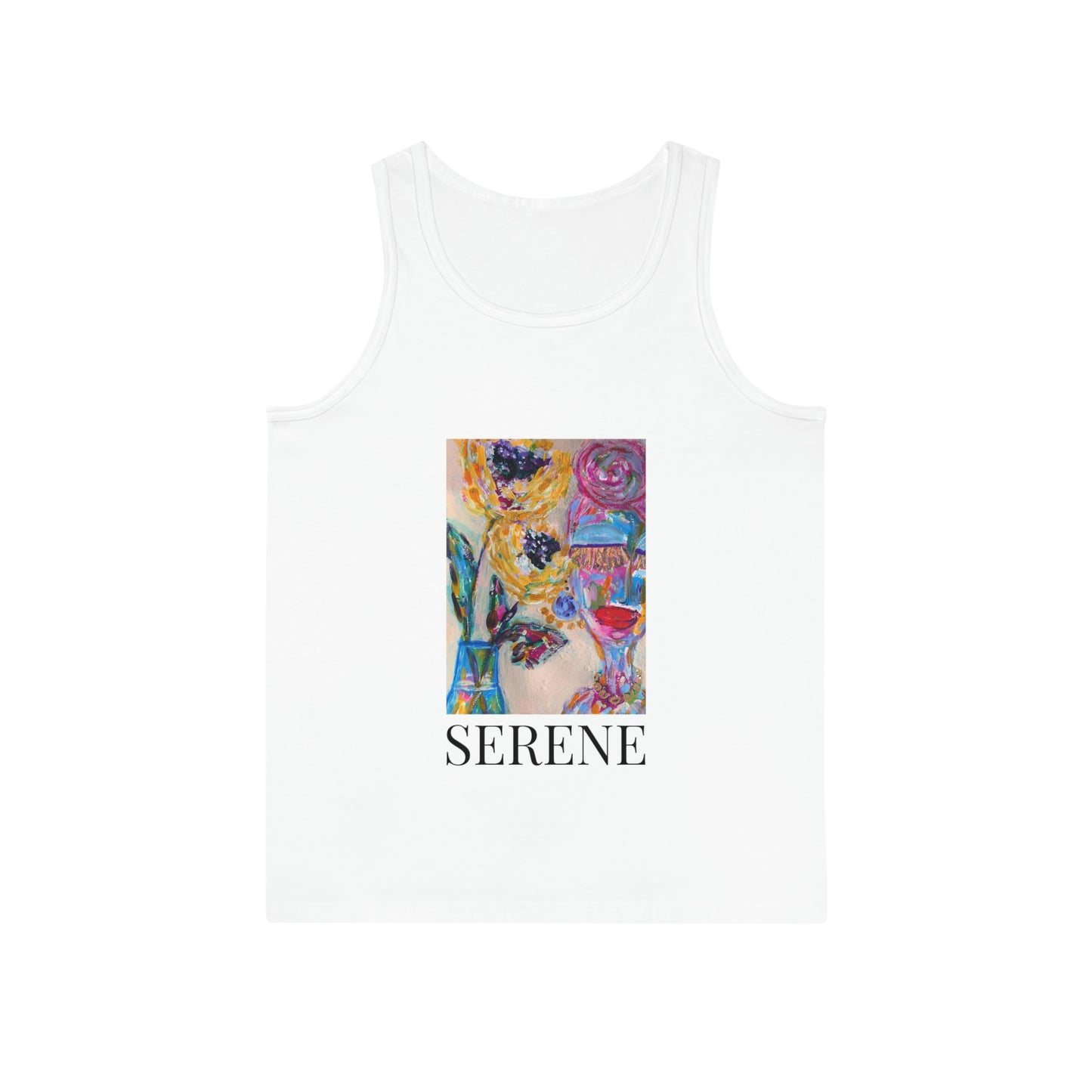 "Serene" GIRL TALK ART Unisex Softstyle Tank Top